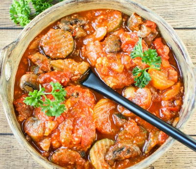 Italian Slow Cooker Chicken Cacciatore