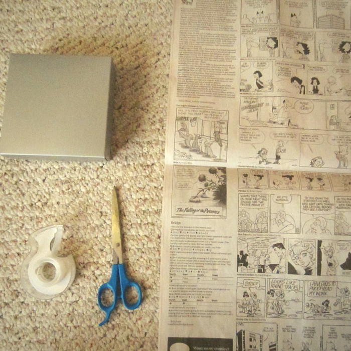 How to Wrap a Gift with Newspaper