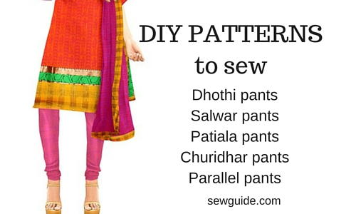 How to sew different Salwar Pants Easy sewing instructions  Sew Guide