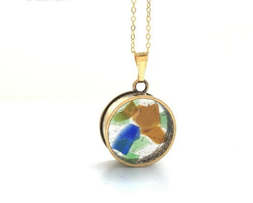 See Through Sea Glass Necklace
