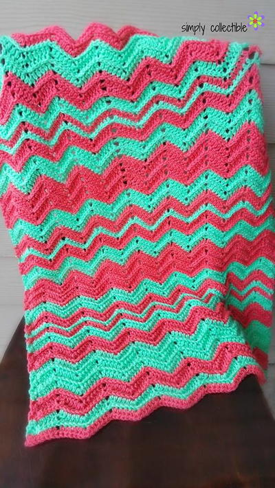 Chevron Flare Crochet Blanket