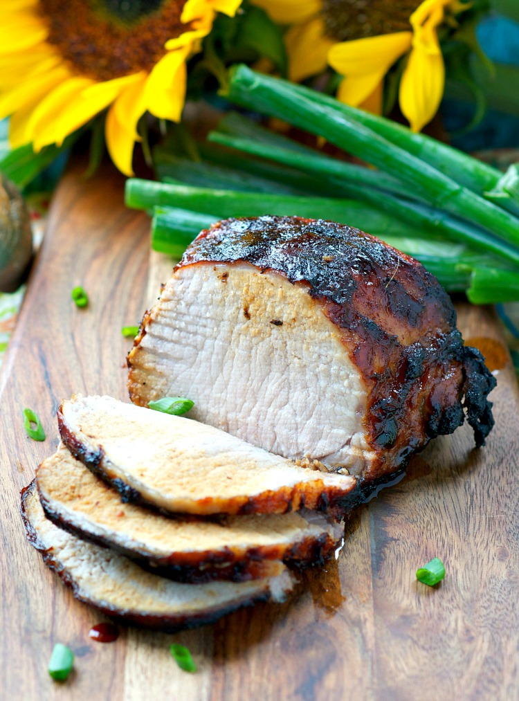 Balsamic Glazed Pork Loin Recipe | FaveHealthyRecipes.com