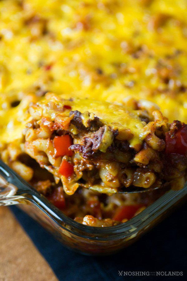 Beefy Sloppy Joe Pasta Bake | AllFreeCasseroleRecipes.com