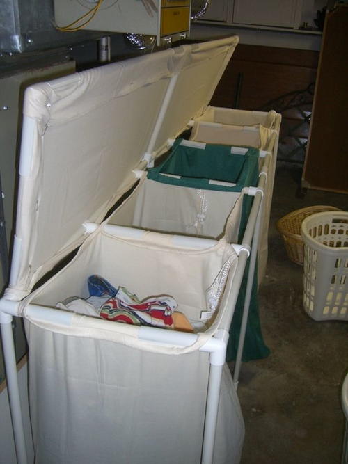Laundry PVC Project DIY Organization