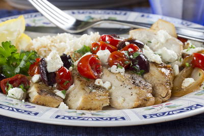 Quick-as-a-Wink Greek Chicken