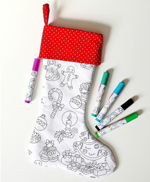 Color Me Christmas Stocking Pattern