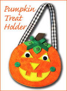 Halloween Pumpkin Treat Holder