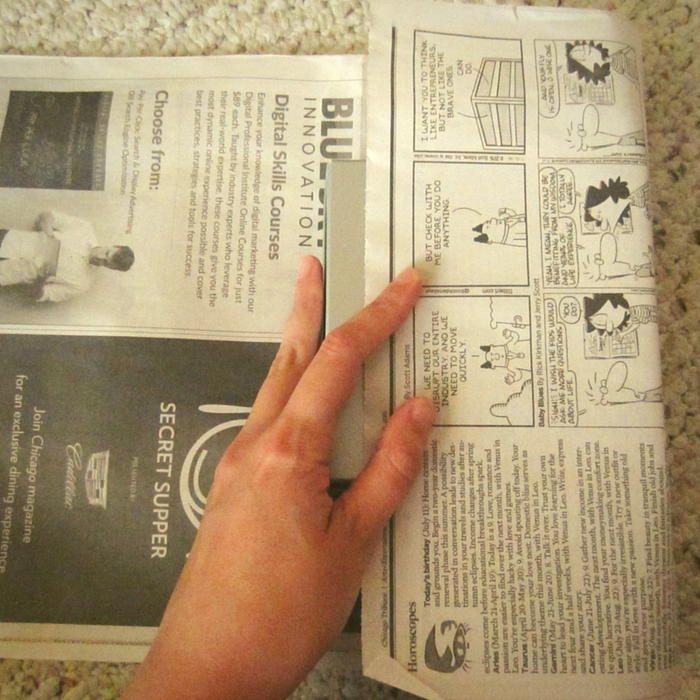 How to Wrap a Gift with Newspaper