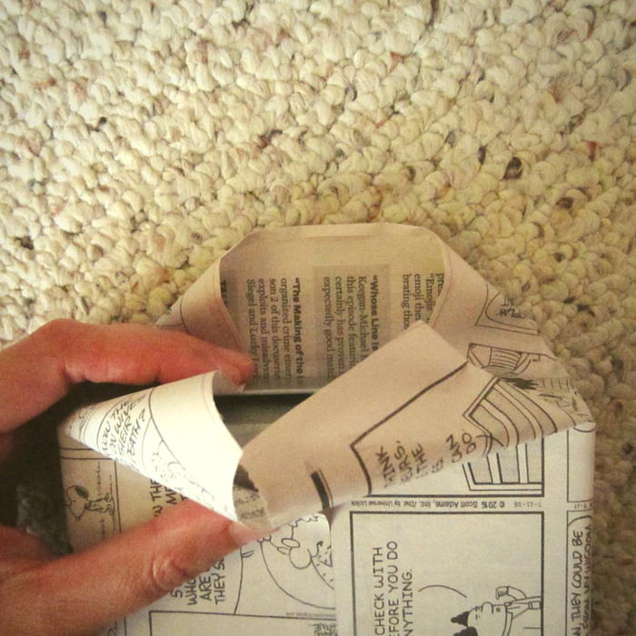 How to Wrap a Gift with Newspaper