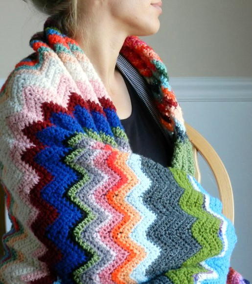 Chevron Blanket Crochet Pattern