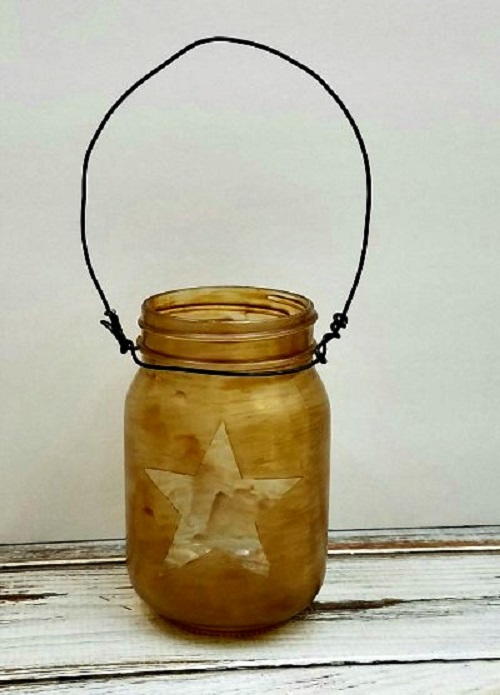 Primitive Mason Jar Lantern
