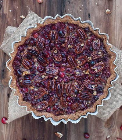 Maple Cranberry Pecan Pie