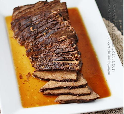 Slow Cooker Roast with Brandy Sauce