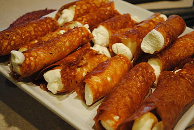 Crispy Toffee Cannoli Shells