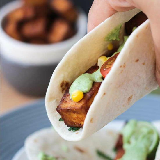 Baked Tofu Tacos