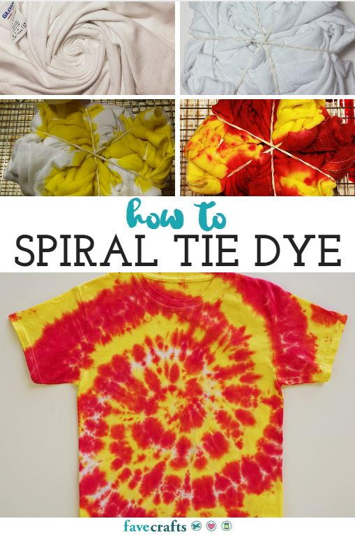 How to Tie Dye: Double Spiral Scrunch [Liquid Dye] 