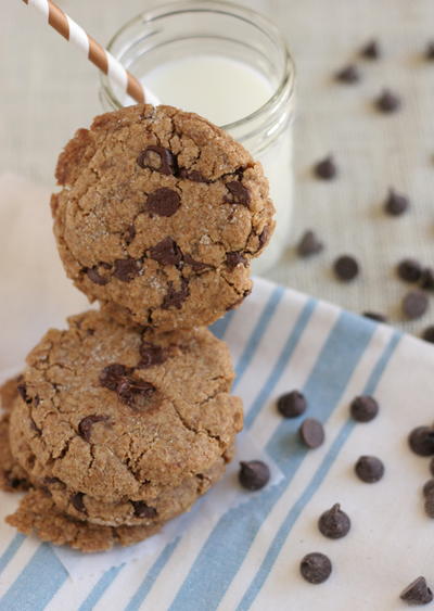 Healthy Chocolate Chip Cookies with Espresso