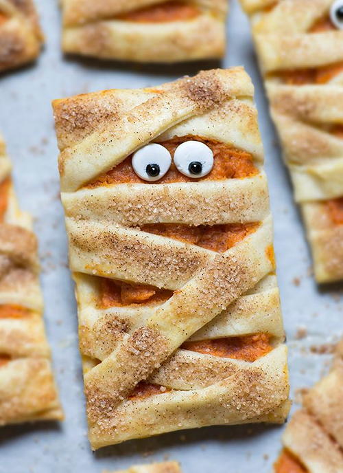 Mummy Pumpkin Cookies