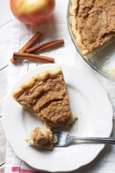 Brown Butter Apple Custard Pie