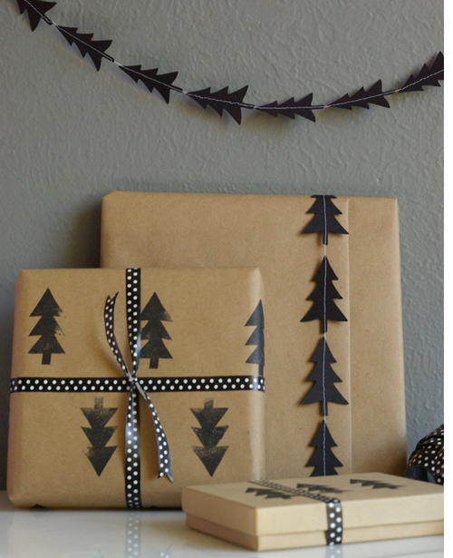 Mod Tree DIY Wrapping Paper