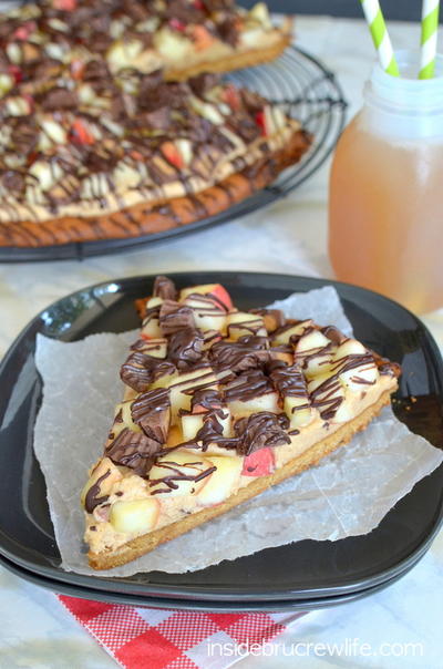 Peanut Butter Cookie Dough Fruit Pizza