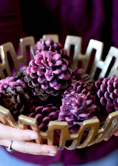 Cheery Pinecone DIY Firestarters