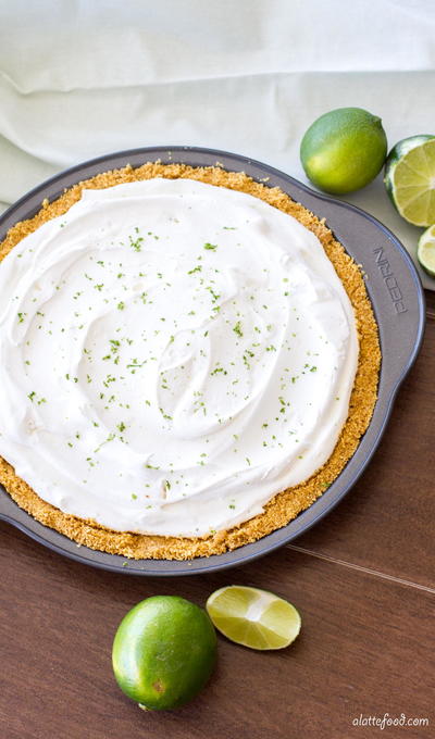 Light No Bake Key Lime Yogurt Pie