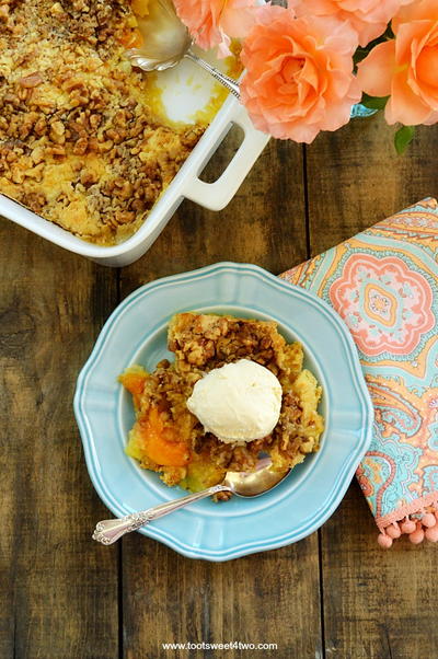 Peach Pineapple Dump Cake