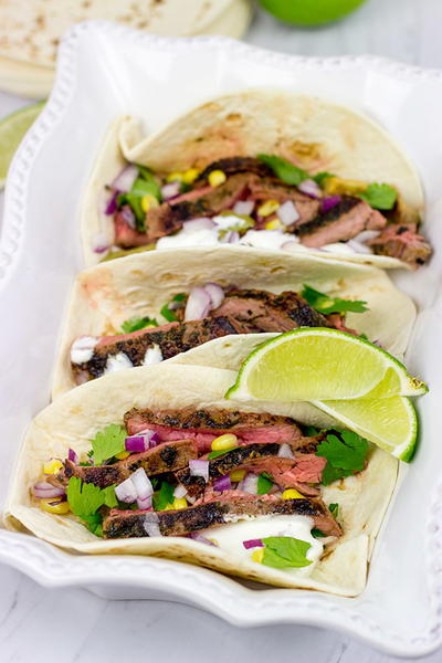 Grilled Flank Steak Tacos