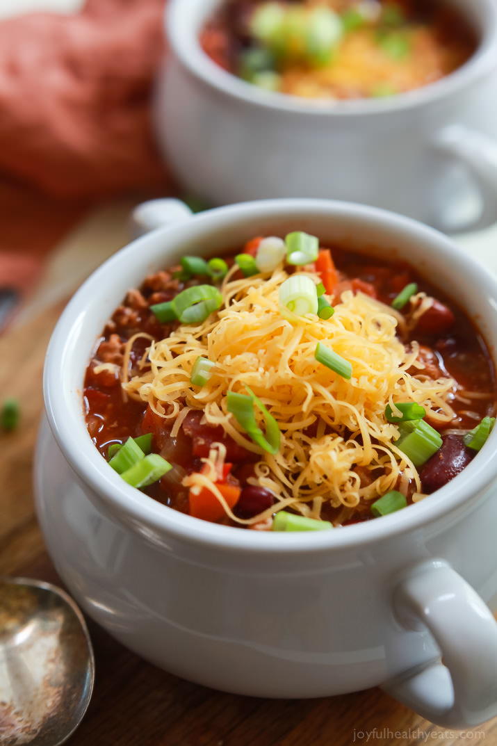 The Best Slow Cooker Chili | FaveHealthyRecipes.com