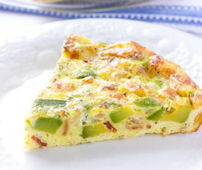 Avocado Bacon Crustless Quiche