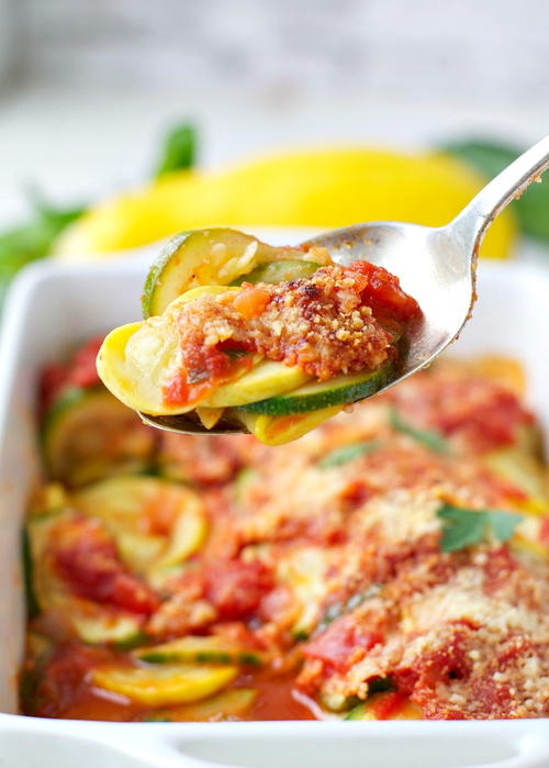 Easy Zucchini and Summer Squash Gratin