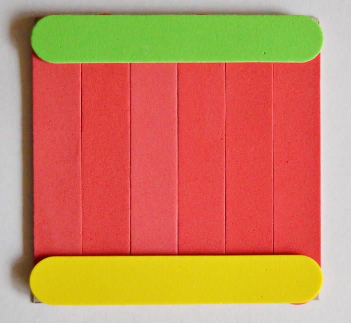 Rainbow Foam Picture Frame