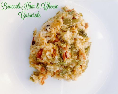 Slow Cooker Broccoli and Ham Casserole