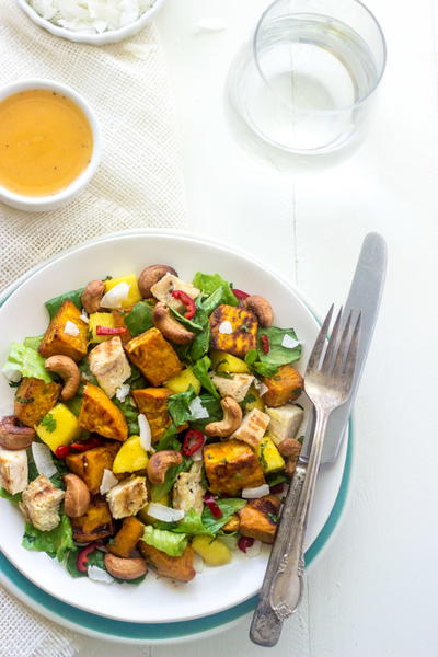 Easy Roasted Sweet Potato Salad