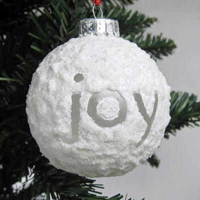 Sparkling Snowball Ornament