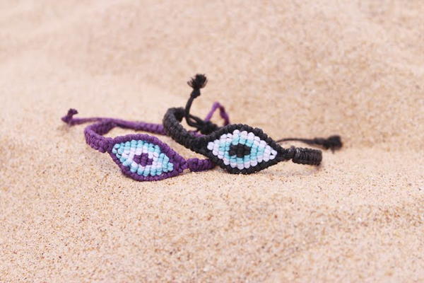 Evil Eye Macrame Bracelet