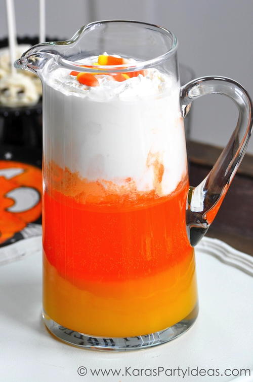 Candy Corn Punch | TheBestDessertRecipes.com