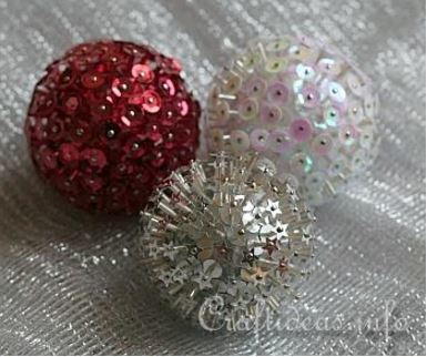 Bursting Bead Christmas Ball Ornaments