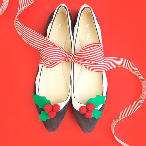 Novelty Felt Figgy Pudding Shoe Decorations Novelty Felt Figgy Pudding Shoe Decorations