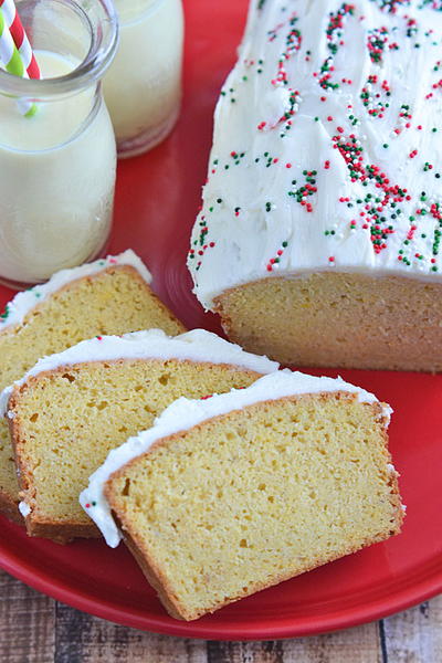 Rum-Frosted Eggnog Bread