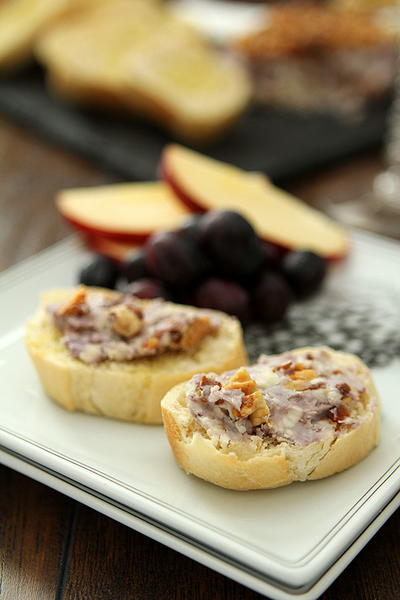 Blue Cheese Walnut and Port Wine Pate