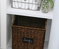 Stained Basket DIY Storage