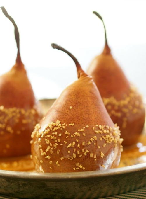 Baked Caramel Dipped Pears