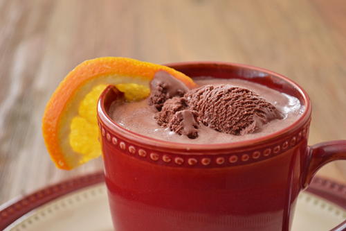 Orange Chocolate Ice Cream Cocktail