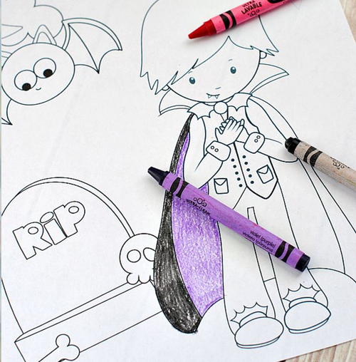 Assorted Halloween Coloring Pages