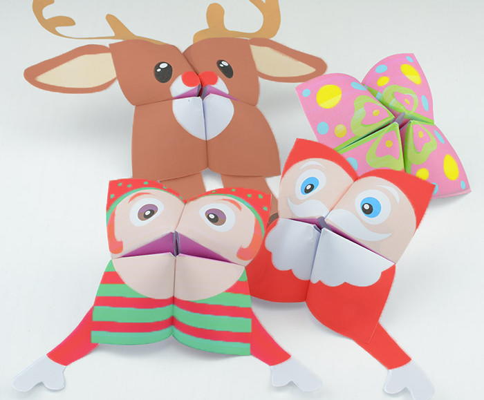 Christmas Printable Cootie Catchers | FaveCrafts.com