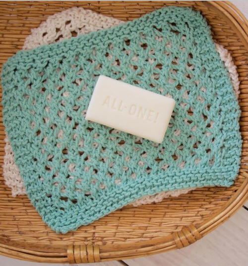 Seafoam Knit Washcloth Pattern