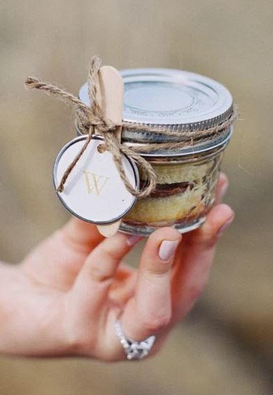 DIY Mason Jar Cake Favors