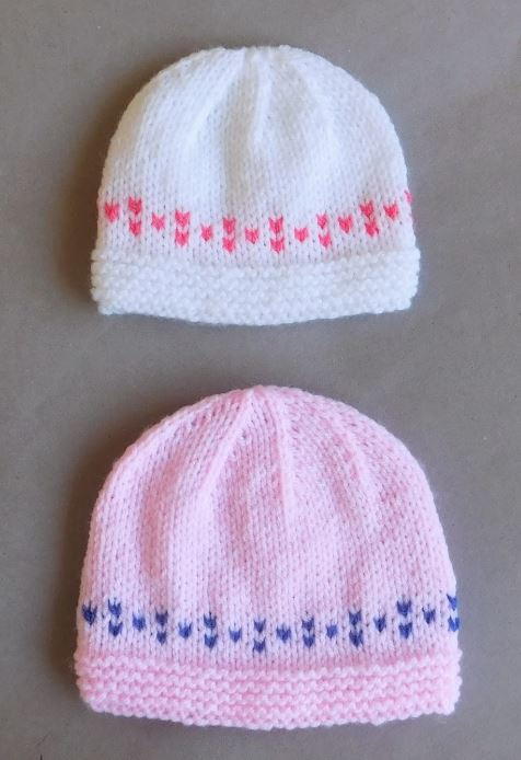 Springy Colorwork Baby Hats | AllFreeKnitting.com